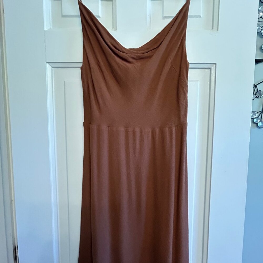 Aritzia Sundeh Brown slip dress size small